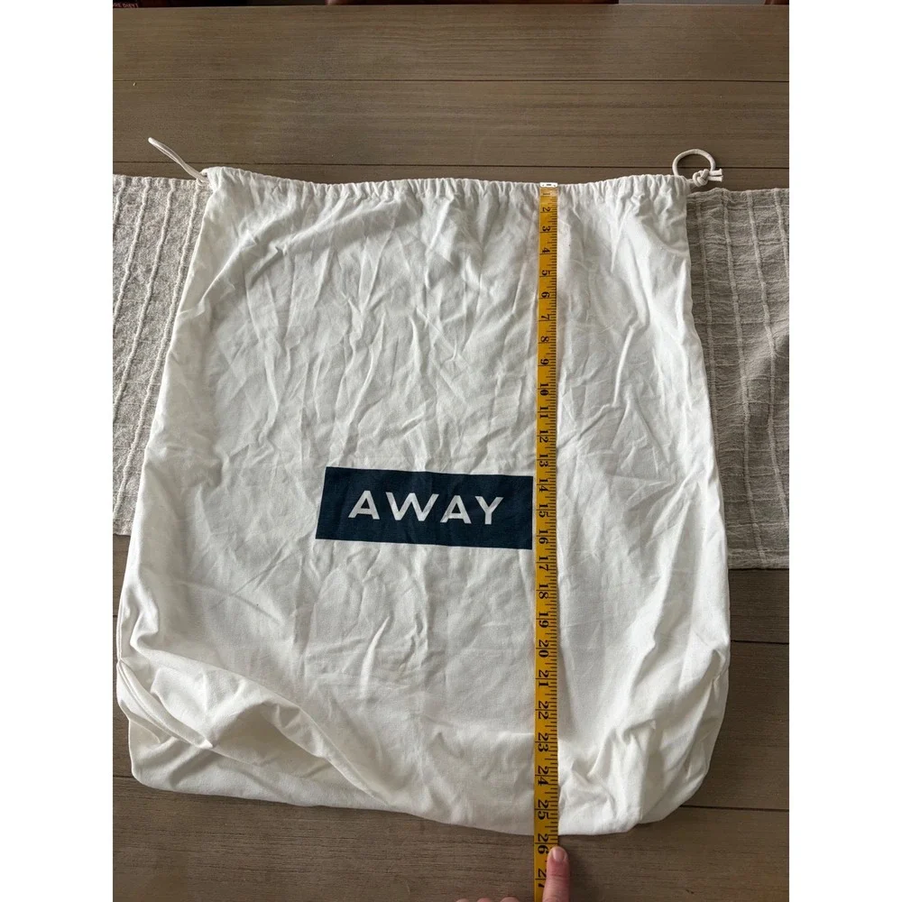 Away brand luggage dust bag